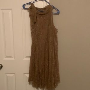 Brown lace dress